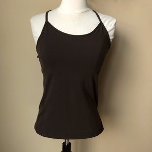 Dark Brown Lululemon workout top